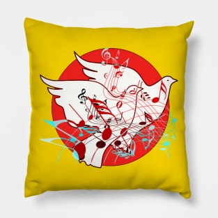 Peace and Music Pillow