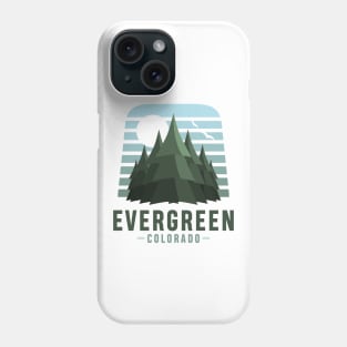 Evergreen, Colorado design Phone Case