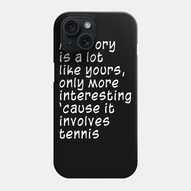 Tennis Phone Case by AaronShirleyArtist