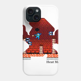 Heat Man Silhouette - Mega Man 2 Phone Case