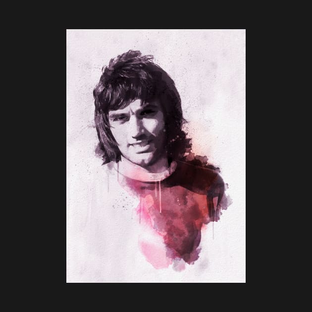 George Best Manchester United Holy Trinity Portrait by Culture-Factory