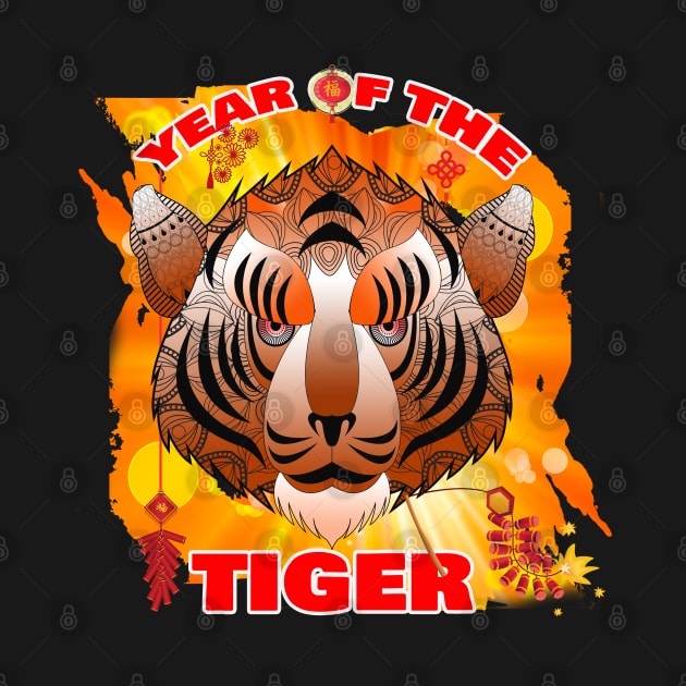 Chinese New Year Of The Tiger by Green Gecko Creative