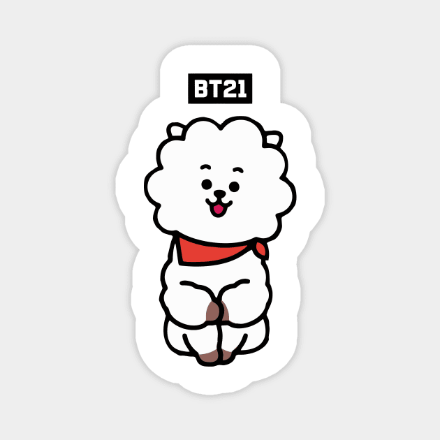 bt21 bts exclusive design 67 Magnet by Typography Dose