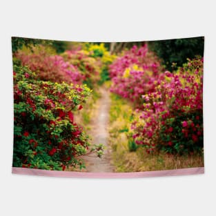 Footpath with azaleas Tapestry