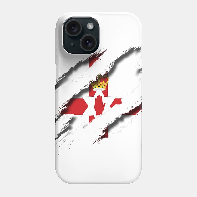 Northern Ireland Shredding Phone Case by blackcheetah