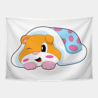 Hamster Sleeping Blanket Tapestry