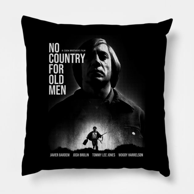 No Country For Old Men, Anton Chigurh, Cormac McCarthy Pillow by StayTruePonyboy