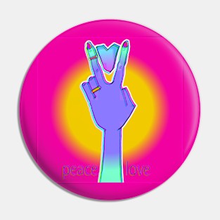 vivid peace Pin