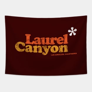 Laurel Canyon Jasmine Flower 1970's - washed out, rubbed and rolled colour print Tapestry