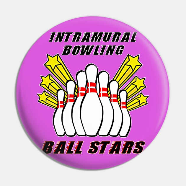 Bowling Ball Stars - light Pin by MotoGirl