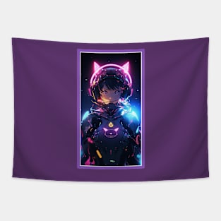 Anime Cat Girl | Quality Anime Artwork | Manga Anime Art Tapestry