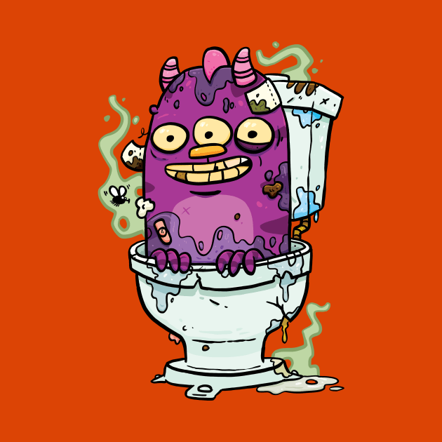 Stinky Little Toilet Monster by striffle