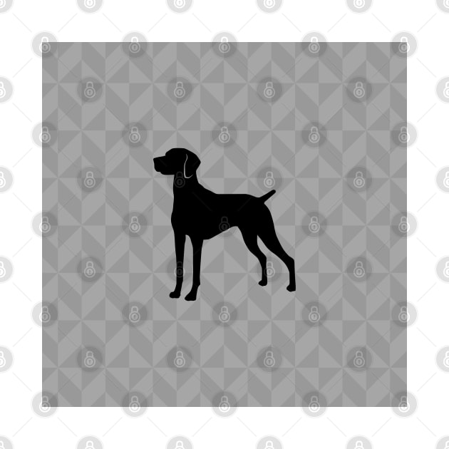 Hungarian Vizsla Dog Lover Gift - Scandi Geometric Silhouette by Elsie Bee Designs