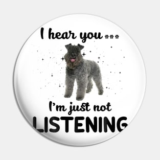 Kerry Blue Terrier I hear you ... I am just not listening Pin