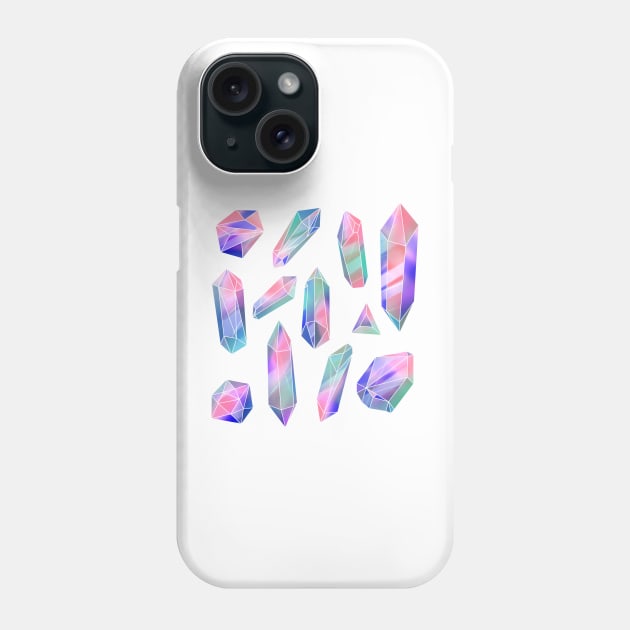 Iridescent crystals Phone Case by 2dsandy