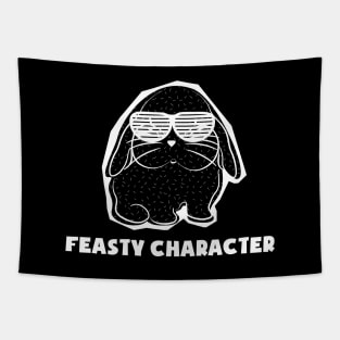 Feaster character Bunny with glasses Tapestry