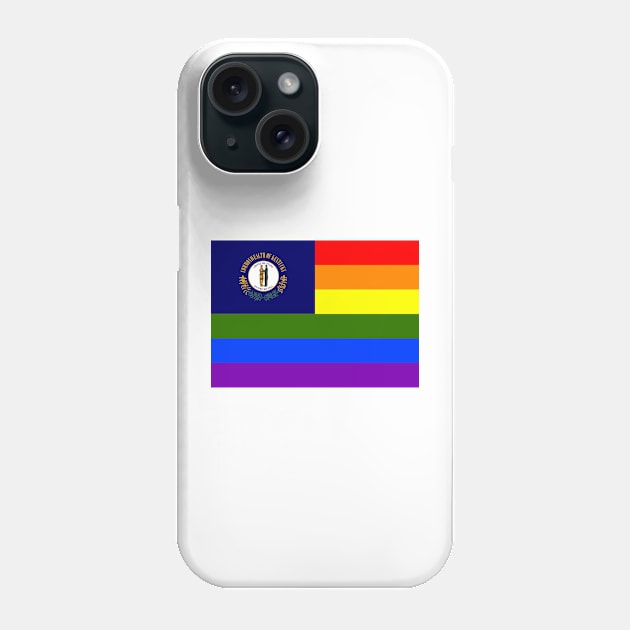 Rainbow Flag Kentucky Phone Case by Mollie