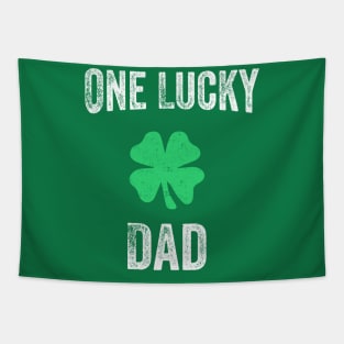 Mens One Lucky Dad Tee Vintage St Patrick Day Tapestry