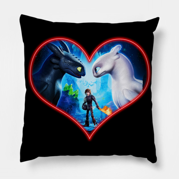 How To Train Your Dragon Love Red Heart Toothless Light Fury