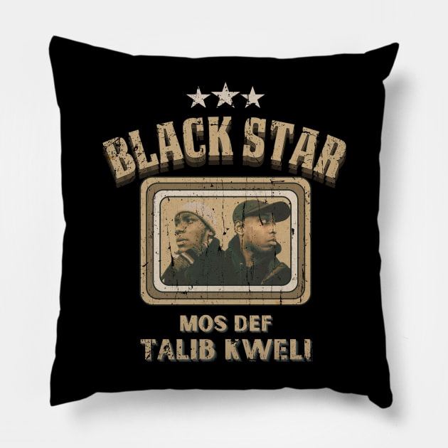 Black Star Original Aesthetic Tribute 〶 Pillow by Terahertz'Cloth