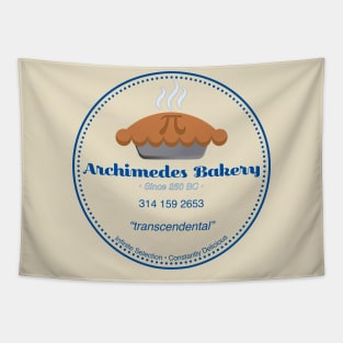 Archimedes Bakery Pi Day Pie Tapestry