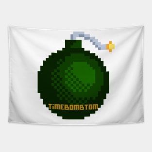 TimeBombTom Green Bomb Tapestry