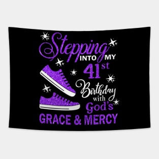 Stepping Into My 41st Birthday With God's Grace & Mercy Bday Tapestry