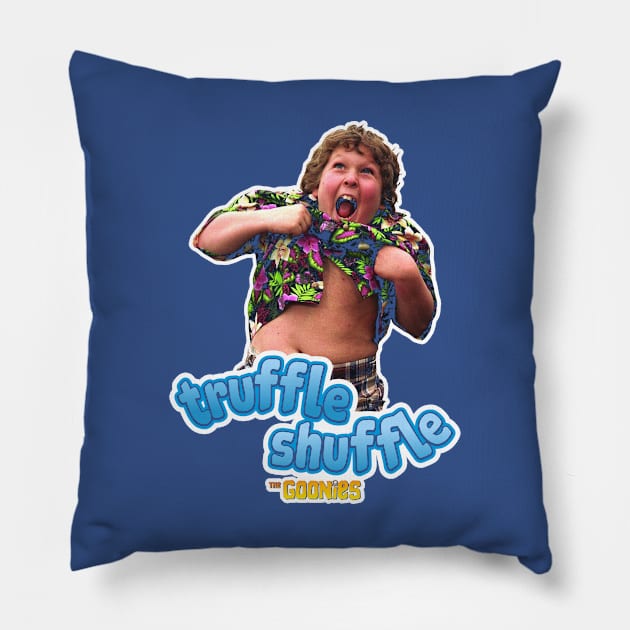 The Goonies Truffle Shuffle Pillow by Rebus28