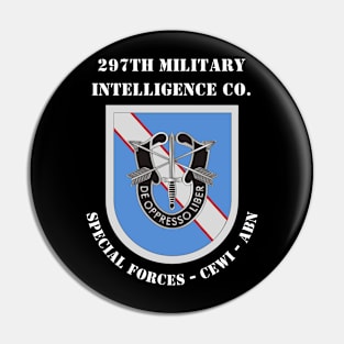 297th Military Intelligence Company - Special Forces (Deep Black) Pin