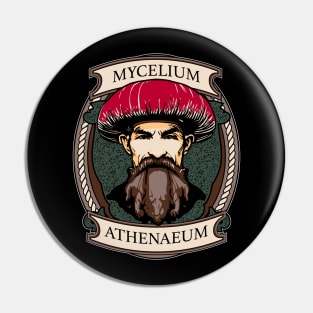 Mycelium Athenaeum Logo Pin