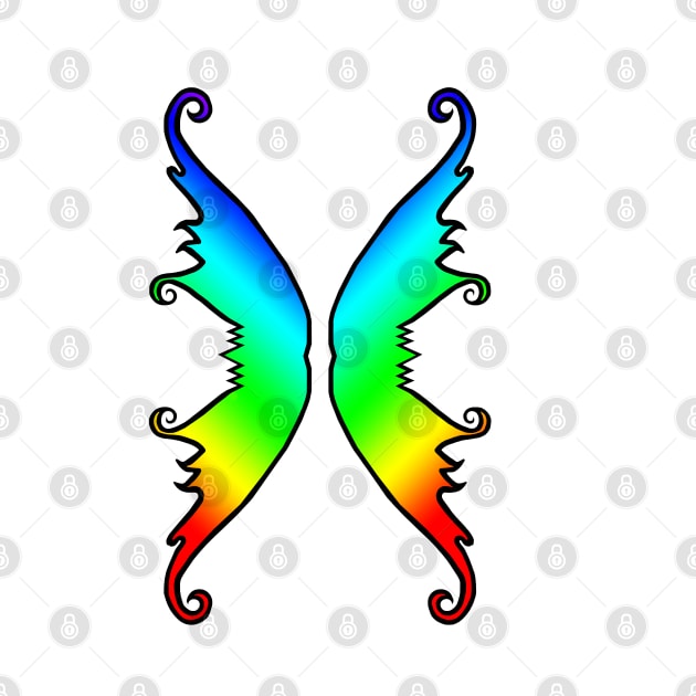 Fairy Wings Rainbow by BlakCircleGirl