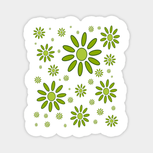 spring floral geormetric pattern Magnet