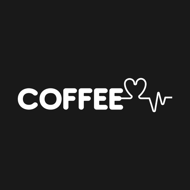 Coffee Heartbeat Shirt by ONEWORDSHIRT