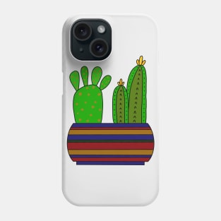 Cute Cactus Design #99: Enough Room For 2 Types Of Cacti Phone Case