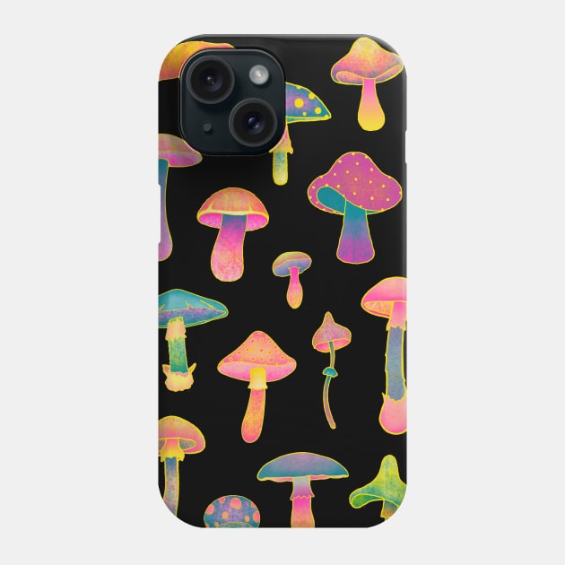 Trippy mushrooms Phone Case by ChelseaSwan