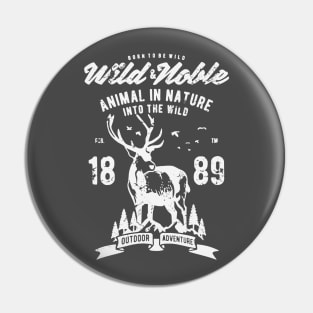 Animal in nature - Into the wild Pin