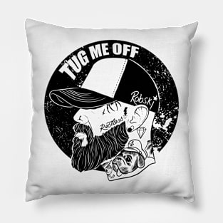 TUG - black lines Pillow