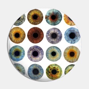 Eyeballs Watercolor Pin