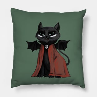 Count vampire cat Pillow