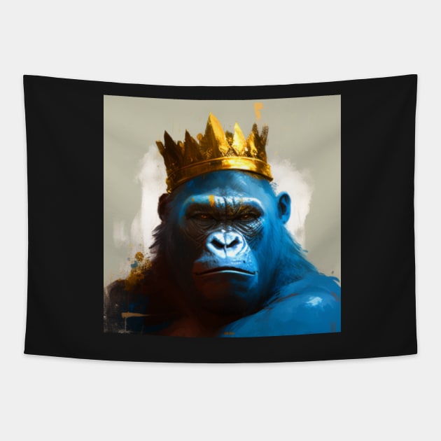 The Gorilla King Tapestry by HIghlandkings