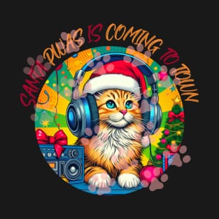 Santa Paws Coming To Town T-Shirt