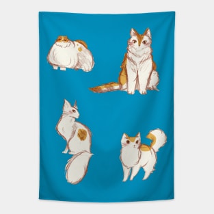 Cute Fluffy Cats Tapestry