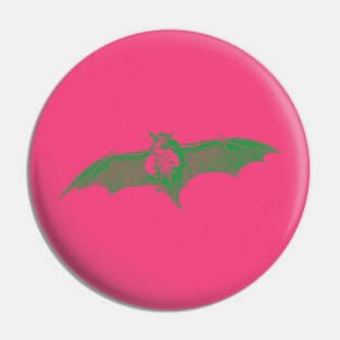 Mother Bat and Babies - Green Pin