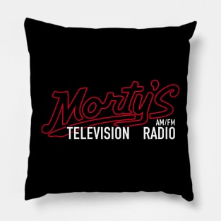 Television-Radio am/fm logo Pillow