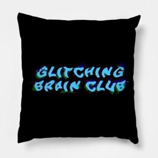 Glitching Brain Club Pillow