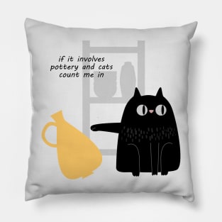 Bad Pottery Cat Pillow
