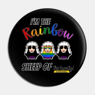 GenderBenderWear (Black) - "Rainbow Sheep Of The Family" Pin