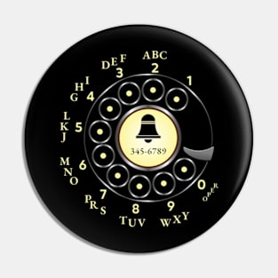 Retro Rotary Dial Pin