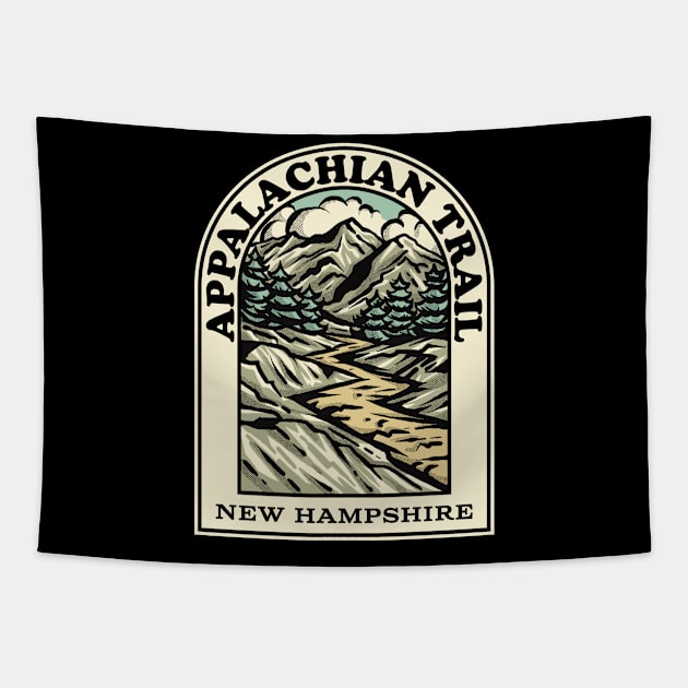 Appalachian Trail New Hampshire hiking backpacking trail Tapestry by HalpinDesign