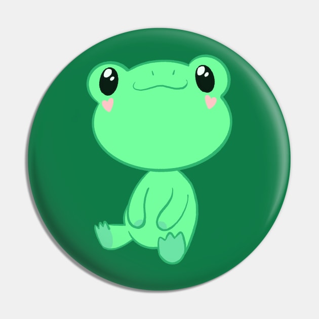 Silly Cute Frog Pin by SaganPie